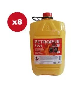 Ultime Pezzi Combustibile liquido petropur plus 8 taniche da 18lt - totale di 144 litri