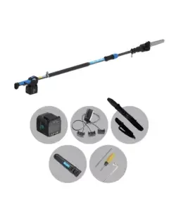 Affare Potatore a catena telescopico a batteria campagnola "t-rex 160-240" barra 21 cm 21,6v 5ah, caricabatterie tripla uscita, tracolla, sacca da trasporto, kit attrezzi e copri-barra