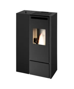 Stufa a pellet slim ermetica punto fuoco "pia" nero 9,9 kw Quantità Limitata