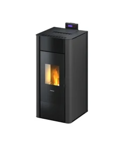 Termostufa a pellet ermetica freepoint "tesis" antracite 22,4 kw Professionale