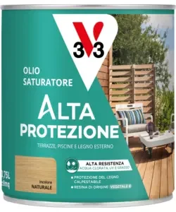Super Prezzo Olio saturatore ad alta protezione per terrazze e legno estero v33 incolore, 750 ml