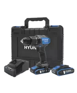 Scelto Dai Clienti Kit valigetta trapano a percussione a batteria hyundai 60 nm 2 batterie 20v 2ah e caricabatterie - cod. 25856