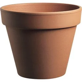 Affare Corino bruna Vaso in terracotta, Ø 11xh.10 cm