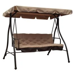 Vendita Finale Dondolo da giardino modello elisa 3 posti200x115x170 cm, beige/marrone