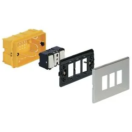 Consegna Rapida Bticino Placca 2 moduli centrali magic oxidal