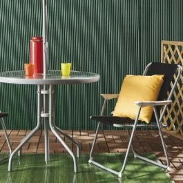 Verdelook Rotolo di arella double, in plastica, legati con filo poliestere, stabilizzata raggi uv, ideale per recintare, durevole, 3xh.1,5 mt, colore verde Pagamento Sicuro