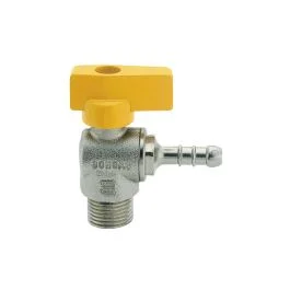 Direttamente Dal Produttore Rubinetto gas gpl a squadro c/portagomma m 1/2"