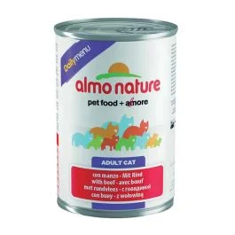 Vendita Finale Cibo umido per gatto almo nature daily menu, gusto manzo, conf. 400 gr
