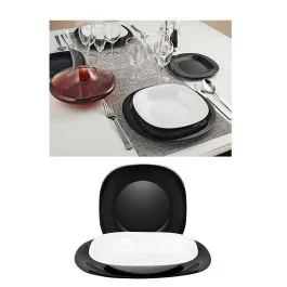 Acquista Ora Set tavola 18 pz, black & white