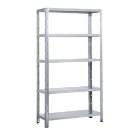 Anemos Scaffale crosser in kit ad incastro, metallo zincato, 5 ripiani con portata max 200 kg, dimensioni 120 x 40 x h.188 cm Offerta Speciale