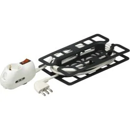 Promozione Multipresa con interruttore, 2 prese 10/16a e 1 schuko, spina 16a, cavo 3 mt, colore grigio