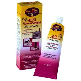Best fire service Silicone alta temperatura, 75 gr, nero Nuova Collezione