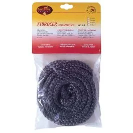 Best fire service Guarnizione semielastica fibrocer in fibra ceramica, per sportelli di chiusura stufe, caminetti e forni, rotolo da diam.mm 10 x 2,5 mt Prezzo Conveniente