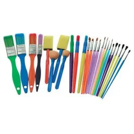 Set 25 pennelli e tamponi arcobaleno Nuovo Arrivo