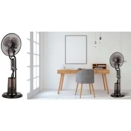 Bion Ventilatore nebulizzatore, 75 w, 40x40xh.127 cm, nero Prezzo Di Fabbrica