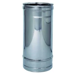 Quantità Limitata Tubo lineare per canna fumaria in monoparete in acciaio inox 5aisi 316l Ø 80 x h.500 mm