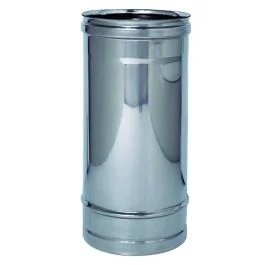 Must-Have Tubo lineare per canna fumaria in monoparete in acciaio inox 5aisi 316l Ø 100 x h.250 mm