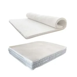 Affare Topper per materassi, lastra intera in memory h. 3,5 cm, tessuto dolcenotte sfoderabile, 100% poliestere, 160x190 cm