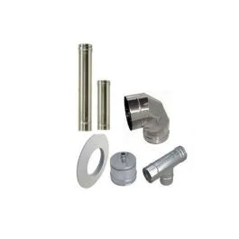Europrofil Kit facile installazione stufa a pellet tubi 80 mm in acciaio inox 316 Acquista Ora