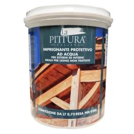 La pittura italiana Impregnante base acqua per la protezione del legno, incolore, conf. 5 litri Prezzo Conveniente