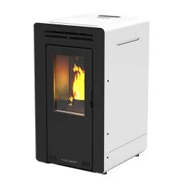 Promozione Esclusiva Vulcania Stufa a pellet smart 9, potenza termica 9,1 kw, colore bianco
