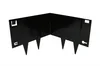 Bordo nero Angolo interno per bordure per aiuole alto 24 cm - Flessibile - Per Pezzo Promozione Esclusiva