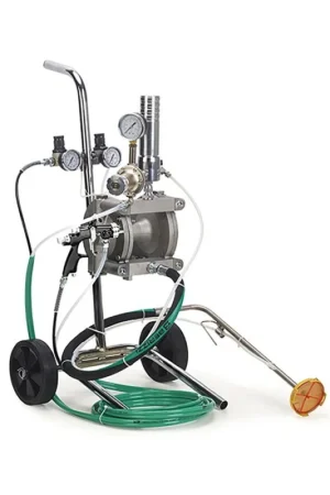 Ultima Occasione POMPA PNEUMATICA DOPPIA MEMBR.B24 C/CARRELLO