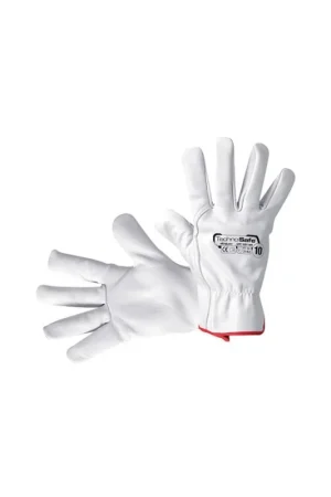 GUANTO PELLE FIORE BIANCO Sconto