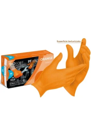 GUANTO NITRILE ZIGRIN DARNI ORANGE 50PZ Direttamente Dal Produttore