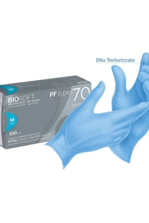 Nuova Collezione GUANTO NITRILE AZZURRO DARNI ONE 100PZ