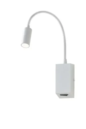 Applique a Parete Lampada Flessibile HELLO LED 3W 230V Bianca Redo Consegna Rapida