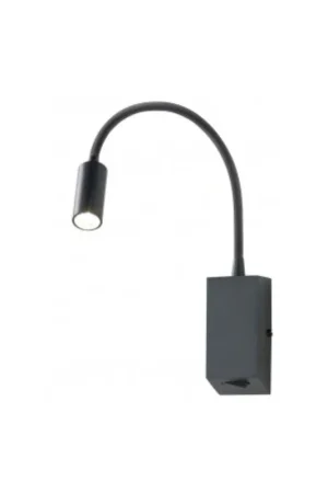 Occasione Imperdibile Applique a Parete Lampada Flessibile HELLO LED 3W 230V Nera Opaca Redo