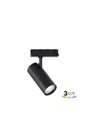 Proiettore LED a Binario Nero Trifase Zoomabile 3 in 1 CCT 3000-4000-6500K Promozione Esclusiva