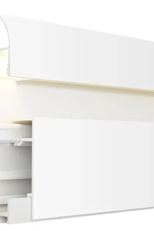 Di Tendenza Profilo In Alluminio 2 Metri Bianco MUYE Per Battiscopa e Striscia LED