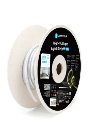 Striscia Led Neon Flex Modellabile 220V 8W/MT IP65 Bianco Caldo 3000K al Metro Ultime Pezzi