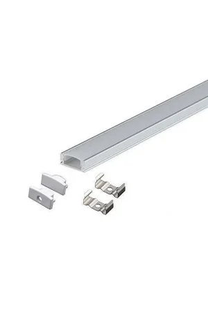 Bestseller Kit 20 Barre Profilo Piatto in Alluminio per Striscia Led Anodizzato 2 Metri