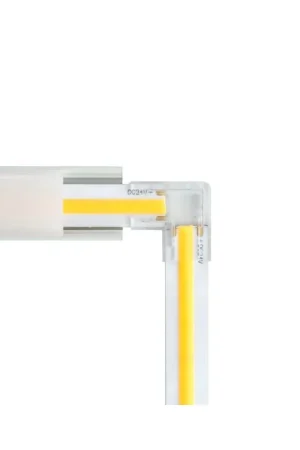 Connettore Angolare per Strisce LED COB Monocolore da 8mm IP20 - CF 2PZ Economico