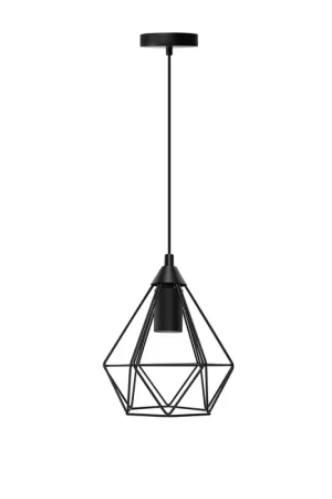 Vendita Finale Lampadario Portalampada Pendente E27 Retr&ograve; Struttura Ferro Grigio