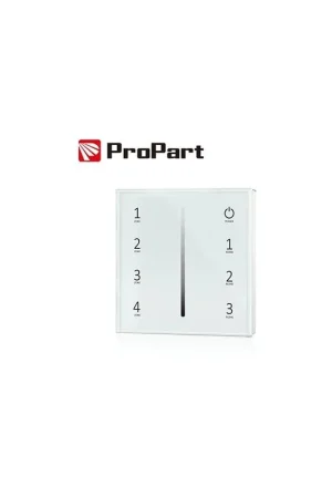Telecomando da parete 1 Canale a batteria bianco 4 zone RF2.4G Propart Consegna Rapida