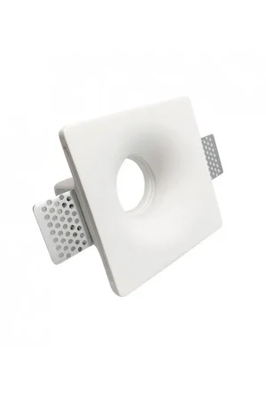 Compra Adesso Portafaretto in Gesso Ceramico Stondato Conico da Incasso per GU10/MR16