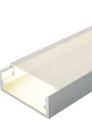 Soddisfatti O Rimborsati Profilo in Alluminio 2 Metri per Doppia Striscia Led Piatto XL Anodizzato