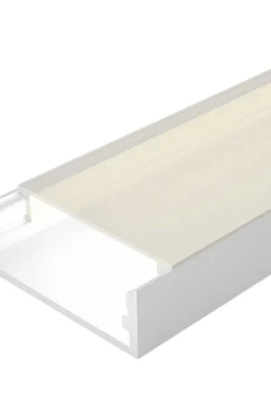 Spedito Oggi Profilo in Alluminio 2 Metri per Doppia Striscia Led Piatto XL Bianco