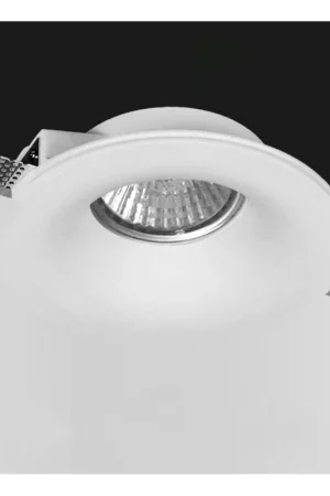 Sconto Portafaretto Incasso Tondo Conico in Gesso Ceramico Alette Regolabili