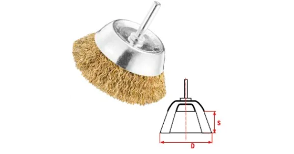 Subito Disponibile SPAZZOLA A TAZZA C/GAMBO MM.75 MM.6 ART.0661