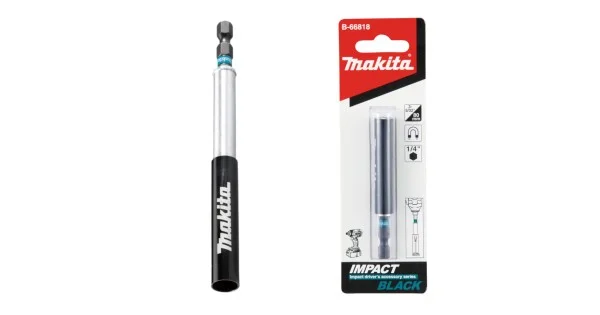 Ultimissimo Modello PORTAINSERTI MAGNETICO 1/4" L.80 MANICOTTO ESTENSIBILE IMPACT BLACK ART.B-66818