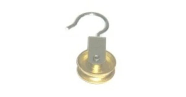 CARRUCOLA A GANCIO D.60 OTTONATA Affare