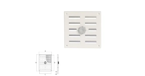 Vendita Finale GRIGLIA 195X195 APRI/CHIUDI BIANCA