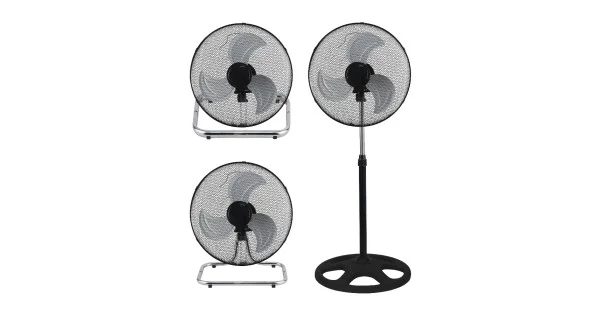 VENTILATORE 3 IN 1 PIANTANA/PARETE/TAVOLO CM.45 H.150CM ART.70750 Vendita Finale