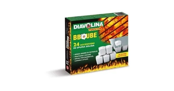 Ultimissimo Modello DIAVOLINA BBQUBE IN SPUMA 24 CUBI