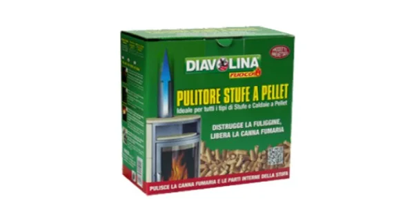Ultimissimo Modello DIAVOLINA PELLET SPAZZACAMINO